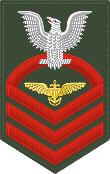 Chief Petty Officer badge for forestry green