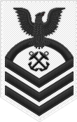 Chief Petty Officer badge for summer white